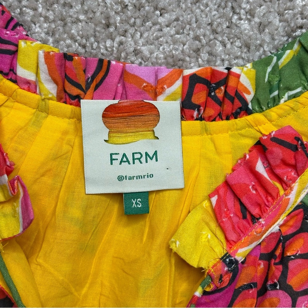 Farm Rio Fruit Dream Ruffle Mini Dress - Picture 3 of 3
